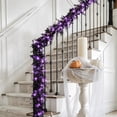 thumbnail image 5 of LKXOTTK 70 Inch Black Eucalyptus Garland with LED Purple Lights Battery Operated for Mantel Home Decor, 5 of 6