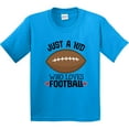 thumbnail image 3 of Inktastic Football Fan Just a Kid Youth T-Shirt, 3 of 5