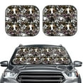 thumbnail image 2 of Fotbe Cute Dogs Puppy2 2-Piece Car Windshield Sun Shade | Sun Blocker for Car Windshield | Foldable Automotive Interior Accessories for Sun Protection-Small, 2 of 6