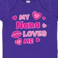 thumbnail image 4 of Inktastic Valentine's Day My Nana Loves Me Hearts and Lips Boys or Girls Baby Bodysuit, 4 of 5