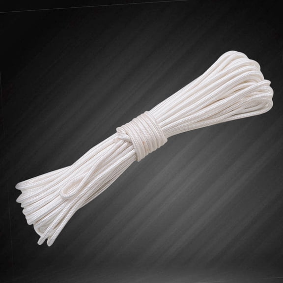 YUYUETIME Nylon Braided Rope 31Pack 0.24Inch 82Feet White For Flag Pole And Halyard
