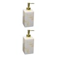thumbnail image 2 of kurtrusly Practical Pump Bottle Shampoo Dispenser for Home Kitchen White Yellow 500ml 2Set, 2 of 6