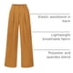 thumbnail image 4 of Pantalones PRETTYGARDEN Palazzo Mujer Marrón Amarillo Tiro Medio Alto Pierna Ancha, 4 of 9