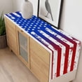 thumbnail image 4 of Red Blue Table Runner - 120 Inch Long, Kitchen Dining Table Runner Dresser Scarves, Ombre Stars Stripes Rustic US Flag Blood Farmhouse Decor for Coffee Tables Wedding Party Banquet, 4 of 8