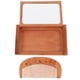 thumbnail image 4 of Espejo de maquillaje portátil plegable, pequeño y compacto, para viaje, con peine., 4 of 6