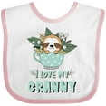 thumbnail image 3 of Inktastic Teacup Raccoon I Love My Granny Boys or Girls Baby Bib, 3 of 4