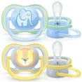 thumbnail image 4 of Philips Avent Ultra Air Pacifier 0-6m, elephant/owl decos, mixed case, 2 pack, SCF085/05, 4 of 5