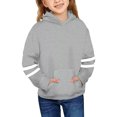 thumbnail image 3 of Vedolay Girls Fashion Tops Girls Long Sweatshirts Kids Pullover Tops Hooded Sweater Grey,100, 3 of 3
