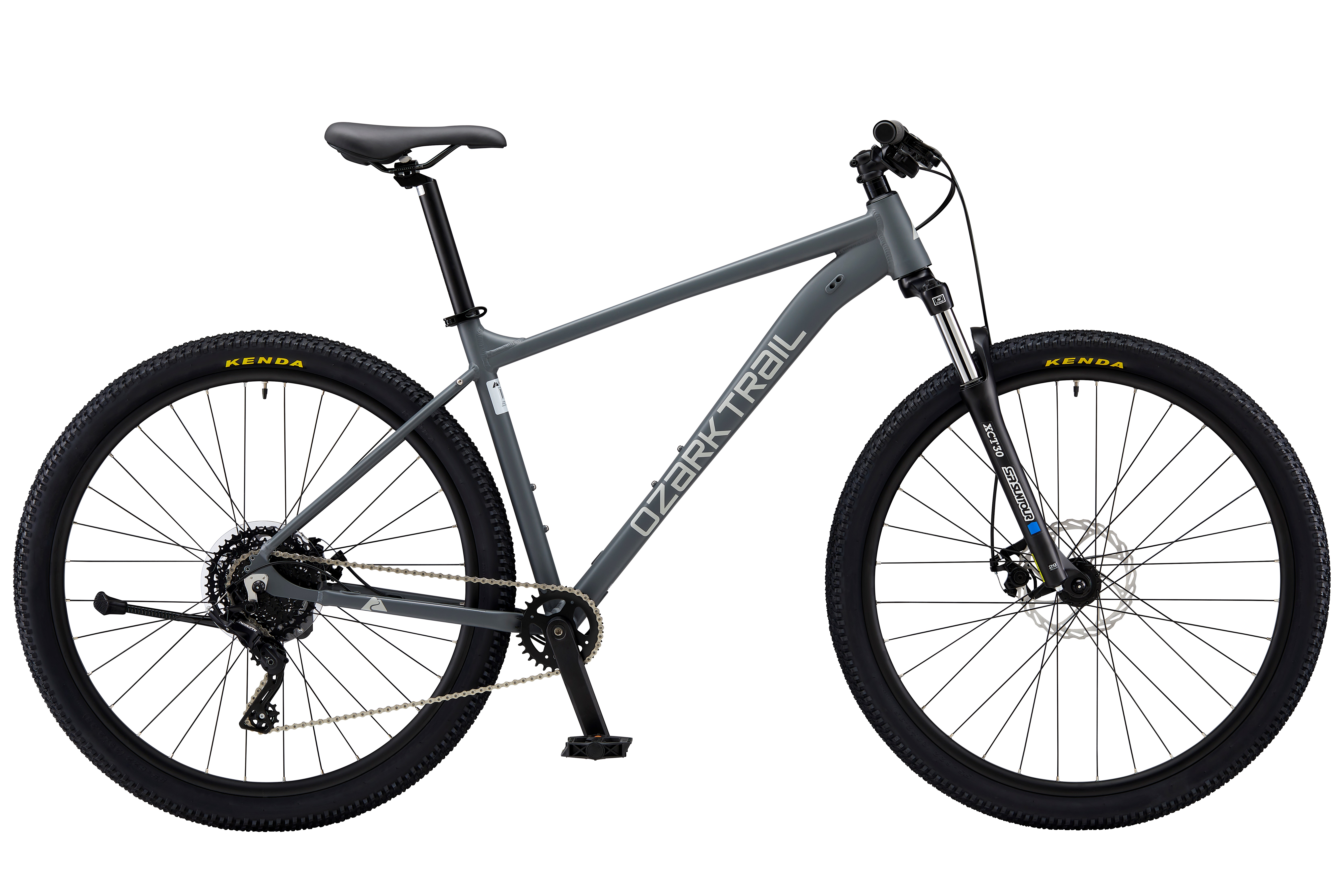 Ozark Trail 29" M.2 Ridge Mountain Bike, Large Frame, Fits Riders 5'9" - 6'2"+, Gray, Adult, Unisex