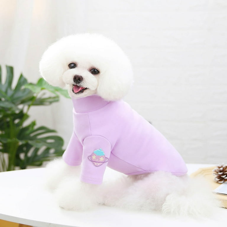 Walbest Pet Dog Turtleneck Clothes Dog Pullover Cotton Sweater
