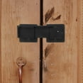 thumbnail image 3 of Gate Latches For Metal Gates Flip Gate Latch Lock Black Aluminum Alloy 1 Piece, 3 of 5