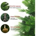 thumbnail image 4 of 6ft Pre-Lit Artificial Holiday Christmas Tree for Home, Office, Party Decoration w/ 350 Lights, 1910 Branch Tips, Easy Assembly, Metal Base, 4 of 7