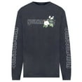 thumbnail image 2 of YOUTH MACHINE Mens Black Logo Graphic Long Sleeve Classic Fit Cotton T-Shirt L, 2 of 8