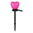 thumbnail image 3 of Solar Heart Shaped Garden Decor Light | Outdoor Pathway Stake Lamp | LED Solar Powered | Romantic Yard Lawn Ornament | Ground Insert | 9x5x38cm | 1 LED | Safe for Patio Driveway, 3 of 7