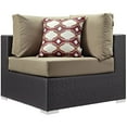 thumbnail image 4 of Modern Contemporary Urban Design Outdoor Patio Balcony Seven PCS Sectional Sofa Set, Brown, Rattan, 4 of 6