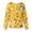 Yellow-A#7412MM, variant on Cartoon Print Nursing Jackets for Women Warm Up Snap Front Nurse Working Uniforms with Pocket S-5XL Plus Size Women's Scrub Tops