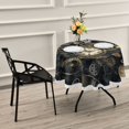 thumbnail image 2 of BZSMCE Round Tablecloth Steampunk Clock Pattern Pattern Tableclothes, 2 of 8