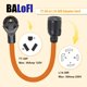 thumbnail image 2 of BALoFI Cable Adaptador de Interruptor de Transferencia para Generador de 1.5FT TT-30P a L14-30R, 30 Amp de 3 Clavijas a 4 Clavijas, para Generadores de RV y Cajas de Entrada, STW 10 AWG, 2 of 5