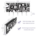 thumbnail image 3 of PhooArto Key Holder for Wall Decorative with 5 Key Hooks, White and Black Abstract Pattern Holders Wall Mount Organizer with Mail Key Rack, Self Adhesive, 3 of 7