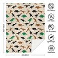 thumbnail image 5 of Cute Dinosaur Cartoon Pattern Soft Sherpa Fleece Throw Blanket, Warm Cozy Plush Blanket for Sofa Bed Couch, All Season, 30"x40", 5 of 5