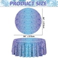 thumbnail image 2 of Mantel QUERICKY, paquete de 9 unidades, 210 x 210 cm, copo de nieve azul y morado, 2 of 7