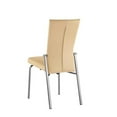 thumbnail image 7 of Milan Marjorie Motion-Back Faux Leather Side Chair in Beige (Set of 2), 7 of 7
