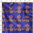 thumbnail image 3 of Soimoi Pink Cotton Cambric Fabric Roses & Ranunculus Floral Printed Fabric 1 Yard 42 Inch Wide, 3 of 6