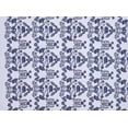 thumbnail image 2 of Zelouf Butterfly Lurex Outlined Embroidery Mesh  , Sewing, DIY, Crafts Fabric by the Yard, Navy/silver, 5 Yard, 2 of 2