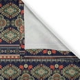 thumbnail image 4 of Ambesonne Ethnic Valance Pack of 2, Floral Geometric Shapes, 54"X12", Indigo Scarlet, 4 of 5