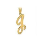FJC Finejewelers 14 kt Yellow Gold Script Letter J Initial Charm