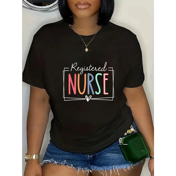 RN Registered Nurse Funny Retro Nursing For Nurses Women T-Shirt T-Shirt