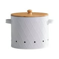 thumbnail image 1 of Kitchen Storage Canister Kitchen Vegetable Storage Tins for Home Countertop White Large, 1 of 9