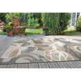 thumbnail image 3 of Bergamo Modern Floral Flowers Indoor/Outdoor Gray 5' x 7' Area Rug, 3 of 9