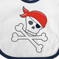thumbnail image 4 of Inktastic Pirate Skull and Crossbones Boys or Girls Baby Bib, 4 of 4