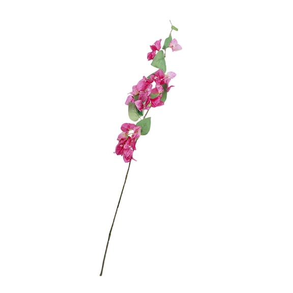Artificial Bougainvillea Flower Stems Silk Long Branches with Full Blossoms for Home Wedding Table Centerpiece, Event Indoor Outdoor Decorations,Hot Pink