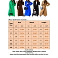 thumbnail image 2 of Grianlook Women Calf Length Long Sleeve Coat V Neck Lapel Collar Jacket Winter Warm Solid Color Outwear Khaki L, 2 of 6