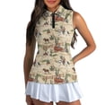 thumbnail image 3 of Whosucclay Horse and Cactus Pattern Womens Golf Shirt for Ladies, Soft 1/4 Zipper for Hiking Tennis, Easy Clean Quarter Zip Golf Shirts, 3 of 7
