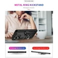 thumbnail image 6 of Case for iPhone 16 Plus,Military Car Holder [Built-in Kickstand] Metal Ring Dual-Layer Heavy Duty TPU+PC Shockproof Protection Phone Case for iPhone 16 Plus,6.7 Inch 2024 (Gold), 6 of 9