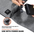 thumbnail image 3 of Outdoor USB Rechargeable Heated Seat Cushion Portable Folding Chair Seat Mat 3 Heating Levels Electric Heating Pad, 3 of 8