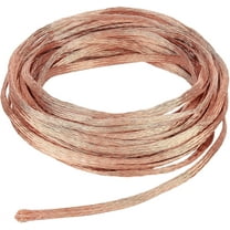 26Ft 3mm Flat Copper Braided Ground Strap Braided Nude Copper Wire for Grounding and Reducing Noise 0.8mm Thick
