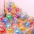 thumbnail image 1 of Neinkie 5Packs 12 Inch Latex Balloon Inflatable Decorative Romantic Explosion-proof Reusable Mixed Confetti Glitter Sequins Helium Balloon Toy Birthday Party Decoration Gifts for Wedding, 1 of 9