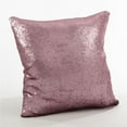 thumbnail image 1 of Saro 618.EG18S Coussin Réversible à Paillettes Sirène en Poly - Aubergine - 18 Po x 18 Po, 1 of 9