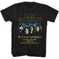 thumbnail image 1 of Bad Company Concert Return Black Adult T-Shirt, 1 of 2
