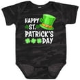 thumbnail image 3 of Inktastic Happy St. Patrick's Day Green Hat and Clovers Boys or Girls Baby Bodysuit, 3 of 5