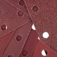 thumbnail image 3 of Hoja de papel de lija para lijadora de grano 120, 8 agujeros, almohadilla de papel de lija de 185 x 95 mm, papel de lija con gancho y bucle, paquete de 20, 3 of 3