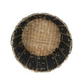 thumbnail image 6 of Household Essentials Tapered Woven Basket, Large Decorative Basket with Handles, Black and White Pattern, 6 of 7