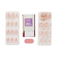 thumbnail image 6 of Kiss Impress Modern French Tip Medium Almond Press on Nails, White, 30 Pieces, 6 of 11