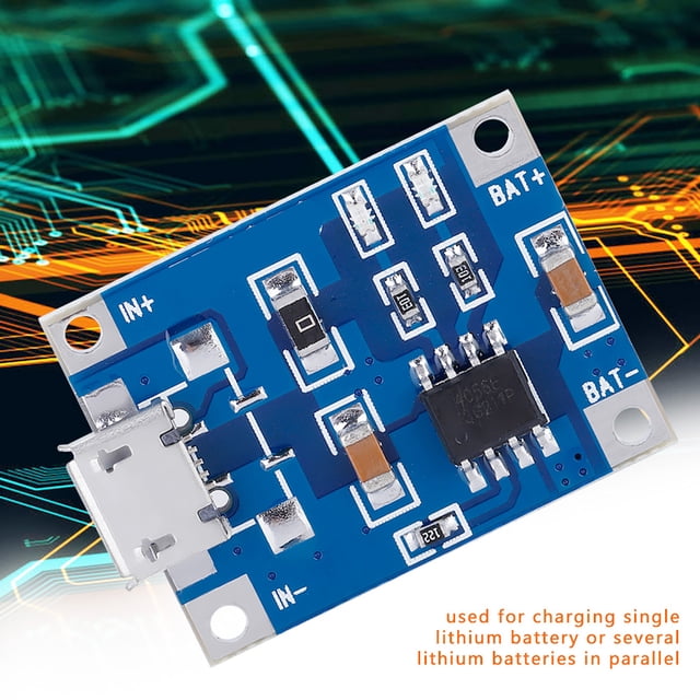 Placa de protección de batería, 10 piezas Micro USB 1A Módulo de protección de cargador de batería Placa de carga de batería de litio Diseño exquisito