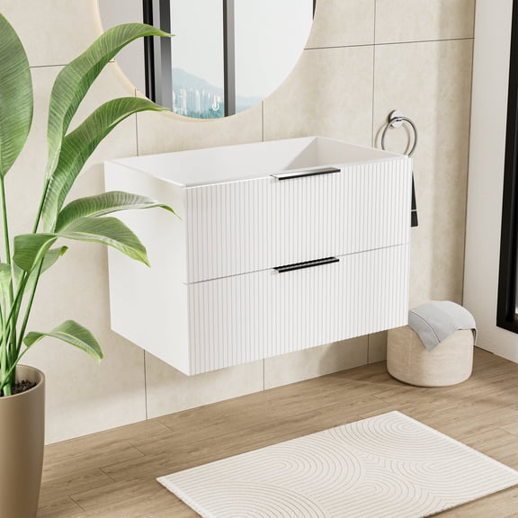 Bathroom Vanity, 30 Inch White Bathroom Vanity without Sink, White Vanity With Sink,Mdf Bathroom Vanity Set, Bath & Faucets Bathroom Vanities