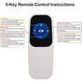 thumbnail image 3 of ComXim Plateau Tournant Électrique Télécommandé Rotatif Support d'Affichage Photographie Plateau Tournant Plateforme Rotative (RCK05-AAA-W/White/05Key), 3 of 3